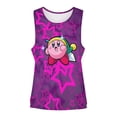 thumbnail image 4 of Game Kirby Tank Tops Womens Summer Sleeveless Tee Casual Running Workout Sport Vest, Women'sTank Top Sleeveless, Ladies Round Neck Tops, 4 of 6