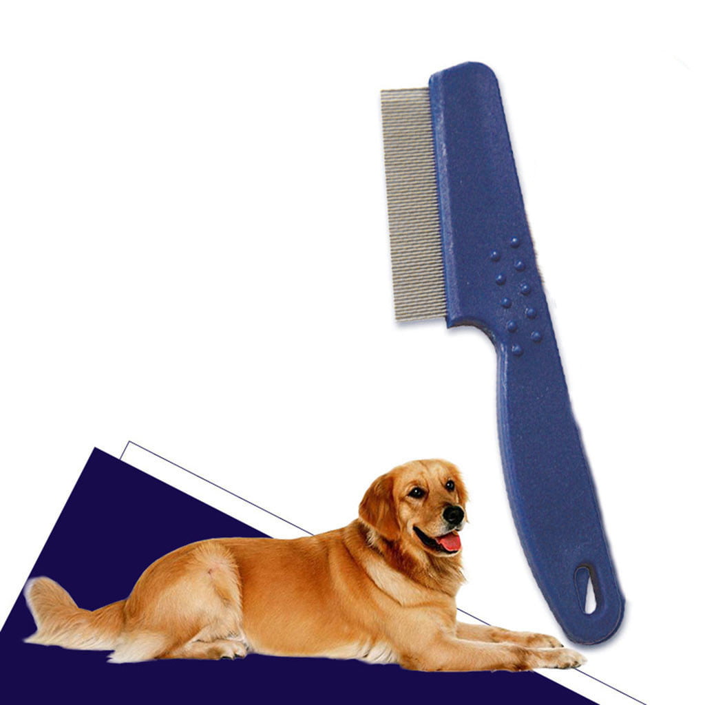 Yistu Pet Hair Grooming Comb Flea Shedding Brush Puppy Dog Stainless Comb