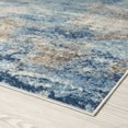 thumbnail image 5 of Chelsea Contemporary Abstract 5'3'' x 7'3'' Navy and Blue Polypropylene Indoor Area Rug, 5' x 7', 5 of 9