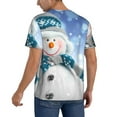 thumbnail image 2 of Fotbe Christmas Snowman In The Snow Baseball Jersey Shirt for Men and Women, Casual Short Sleeves Button Down T-Shirt-X-Large, 2 of 9