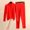 Red, variant on SuTry Womens Fashion V Neck Thermal Set Fall Winter Solid Color Long Sleeve Pants Thickened Soft Brushed Loungewear Pajamas(Black,2XL)