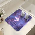 thumbnail image 7 of Ryvnso Butterfly Palm Tree Night Dish Drying Mat for Kitchen Countertop 16x18 Small Dish Pad Drainer Rack Dish Sink Mats, 7 of 7