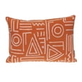 thumbnail image 2 of Parkland Collection Transitional Geometric Orange 14" x 20" Pillow, 2 of 4