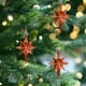 thumbnail image 5 of Adornos colgantes de árbol de Navidad en forma de estrella de ocho puntas - Bronce, 5 of 6