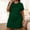 Army Green, variant on Plus Size Womens Moo Moo Nightgown Short Sleeve Pajama Dress Crew Neck Cute Solid Ladies Nightgown 4XL