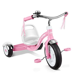 Radio Flyer 34GX Kids Classic Steel Framed Tricycle with Handlebar Bell,  Pink 
