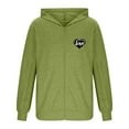 thumbnail image 4 of Mrmaere Men's Hooded Jacket Full-Zip Cut-Out Sleeve Graphic Print Stylish Casual Outerwear for Daily & Leisure Green S, 4 of 6