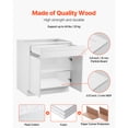thumbnail image 6 of KFFKFF Unassembled Drawer Base Cabinet in White Shaker Style, Dimensions 36" W x 24" D x 34.5" H, Comes with Soft-Close Doors and Adjustable Shelf, Ideal for Home Office, 36-Inch Model with Drawer, 6 of 9