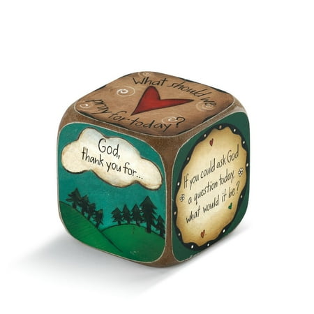 

DEMDACO Sweet Table Prayer Conversation Dice Made by Resin Stone It Great Gift of Faith and Devotion for Friends and Family Members.