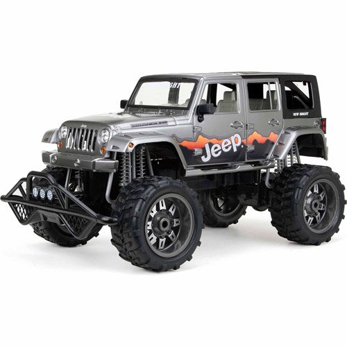 New Bright 18 Radio Control FullFunction 9.6V 4Door Jeep (Blue, Red