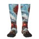 thumbnail image 1 of Balery Red Train Hot Air Balloon Calcetines novedosos Calcetines deportivos Calcetines hasta la rodilla Calcetines de algodón Calcetines originales y geniales, 1 of 6