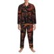 thumbnail image 3 of Balery Dark Skull King Throne Pijama para Hombre de Dos Piezas con Manga Larga, Conjunto de Dormir y Descanso Suave con Bolsillos-Small, 3 of 7