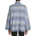 thumbnail image 4 of Time and Tru Women's Ombre Cowl Neck Pullover Sweater, Midweight, Sizes XS-XXXL, 4 of 5