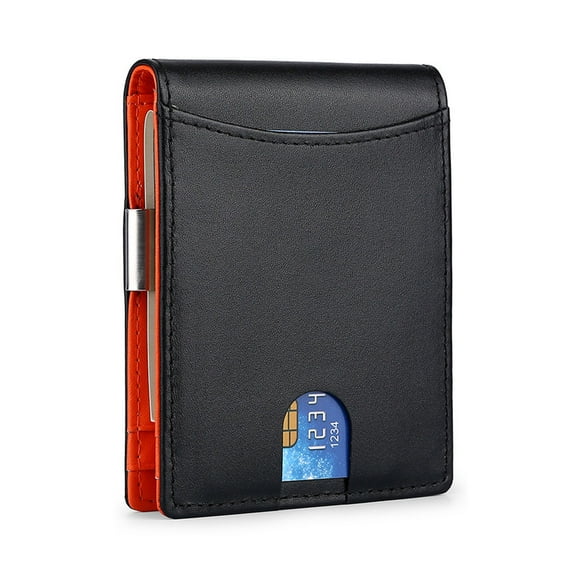 Mens Wallet Money Clip Inside