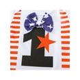 thumbnail image 5 of Gureui Toddler Infant Baby Boys Independence Day Outfits, Numbers Stars Print Bow Short Sleeve Romper + Stripe Contrast Color Shorts 2Pcs Set, 5 of 9