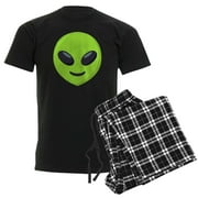 CafePress - Alien Emoji Pajamas - Men's Dark Loose Fit Cotton Pajama Set