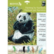 Junior Paint By Number Kit 9"X12"-Panda, Pk 3, Reeves