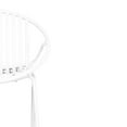 thumbnail image 4 of Of 2 Patio Dining Chairs - White, Stackable Design. Metal Legs & Plastic . Ergonomic, 300 Lbs Capacity. 25.71"x23.27"x30.54". Easy Assembly Instructions 2 Modern White. Legs. Breathable. Tools, 4 of 5