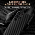 thumbnail image 6 of Magnetic Case for Samsung Galaxy S21 Slim Anti-Scratch Surface Carbon Fiber Textured Case Compatible with Magnetic Wireless Charger,Black/Blue, 6 of 8
