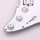 thumbnail image 3 of Pastillas Pickguard precableadas para guitarra eléctrica cargada de 11 orificios Hsh White Hugo Pastillas de golpeador de guitarra eléctrica cargadas precableadas 11 agujeros HSH blanco, 3 of 10