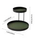 thumbnail image 3 of Double Layer Iron Storage Tray Organizer, Jewelry Perfume Makeup Display Rack, Tabletop Countertop Bathroom Kitchen Shelf, Decorative Metal Holder for Cosmetics Accessories Rings Earrings Keys, 3 of 7