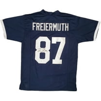 Penn State Nittany Lions Pat Freiermuth Autographed Blue Jersey Beckett BAS 195774