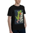 thumbnail image 2 of Bingfone Dinosaur Basketball Player Men'S Loose Fit Short-Sleeve Pocket T-Shirt, 2 of 7