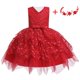 thumbnail image 1 of Bebé niñas verano encaje princesa vestido niños flor Floral vestido de bola para niñas ropa niños 1er cumpleaños fiesta tutú disfraces 12-18M (etiqueta 80) Gao Jinjia LED, 1 of 2