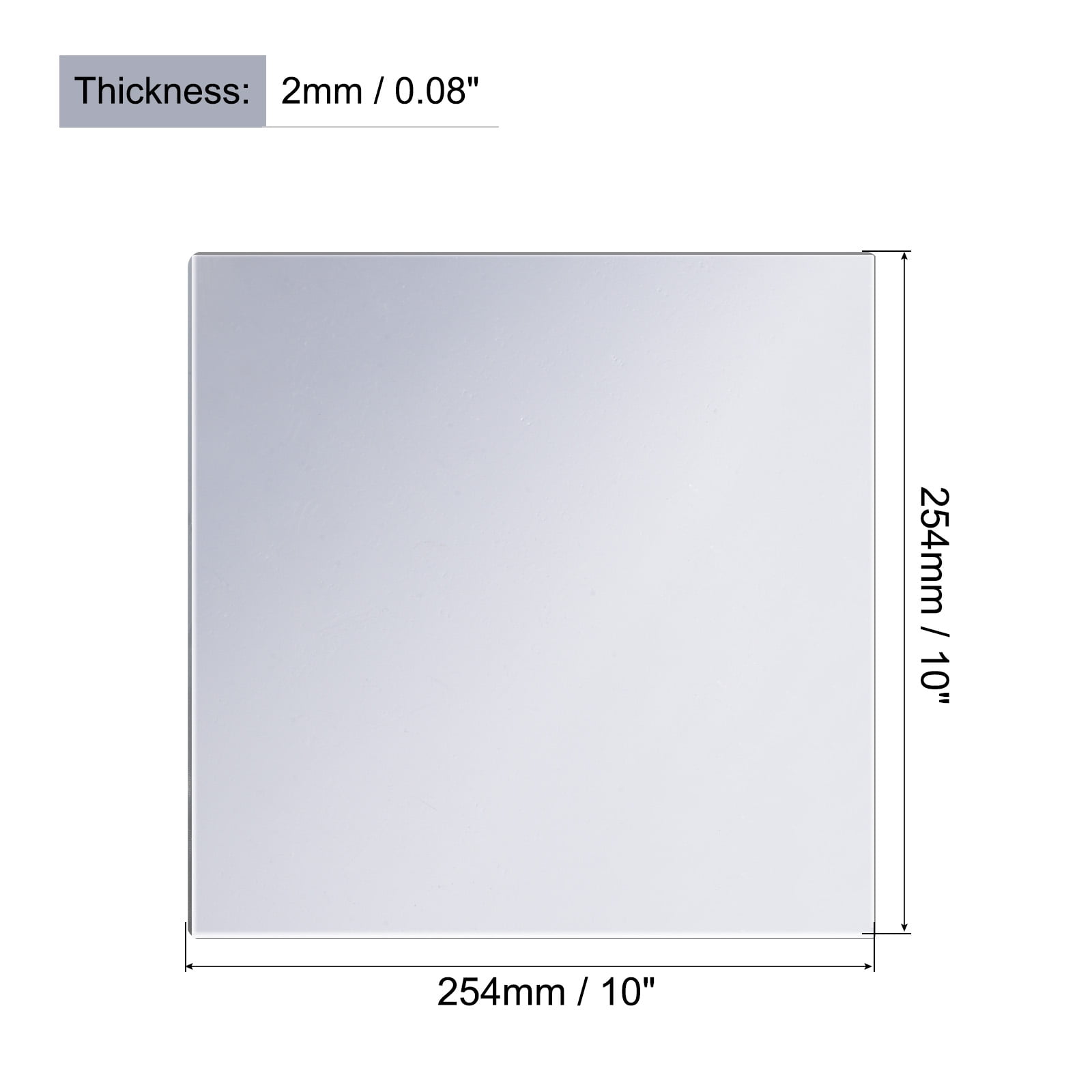 5 Pack 12x12 inch Acrylic Flexible Mirror Sheets, Self Adhesive