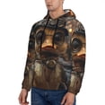 thumbnail image 3 of Goofa Vintage Gentleman Duck for Men's Hooded Sweatshirt - Lightweight Pullover Hoodie with Kangaroo Pocket, Perfect for Everyday Wear-XX-Large, 3 of 7