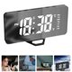 thumbnail image 2 of Reloj despertador digital con espejo y pantalla grande, reloj despertador electrónico para dormitorio, hogar y oficina., 2 of 5