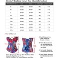 thumbnail image 5 of Femmes Vintage Floral Denim Corset Bustier Haut, 5 of 5