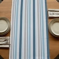 thumbnail image 5 of Table Runners 70 Inches Long Dress Scarves, Blue Grey Striped Farmhouse Coffee/Dining/Kitchen Table Decor, Holiday Table Runner, Farmhouse Stripes Modern Abstract Art 13x70 Inch, 5 of 9