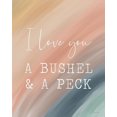 thumbnail image 2 of Lady Louise Designs 20x24 White Modern Wood Framed Museum Art Print Titled - Rainbow I Love You a Bushel And a Peck, 2 of 4