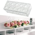 thumbnail image 4 of Jarrón de flores de acrílico, accesorio para fotos, soporte para flores, jarrón rectangular largo, jarrones de acrílico 10 hoyos, 4 of 9