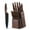 Walnut, variant on Walchoice 15 Pieces Knife Set with Block, High Carbon Stainless Steel Kitchen Knife Set with Sharpener, Rust Resistant & Dishwasher Safe - Black