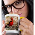 thumbnail image 2 of 3drose, Northern Cardinal Bird, Coastal Texas - Us44 Mpr0140 - Maresa Pryor, 11oz Two-tone Yellow Mug, 2 of 6