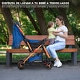 thumbnail image 3 of Carriola Bebe Plegable De Paseo Infantil Compacta Reclinable, 3 of 8