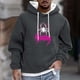 thumbnail image 1 of Sudadera con capucha para hombre, informal, a la moda, con estampado, con cordón, de manga larga, de poliéster, 1 of 5