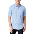 thumbnail image 1 of Club Room - Camisa con botones a cuadros para hombre, azul, extragrande, 1 of 1