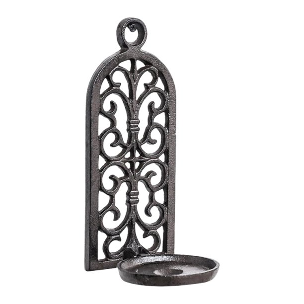 Portavelas de pared, soporte para velas, diseño creativo, metal, adorno vintage decorativo para el hogar, fiestas y bodas.
