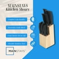 thumbnail image 4 of Mainstays 12 Piece Cutlery Set with Soft Grip Handles and Wood Storage Block, 4 of 6