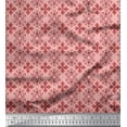 thumbnail image 1 of Soimoi Tissu Georgette Viscose Imprimé Damas Filigrane au Mètre 42 Pouces de Large, 1 of 3