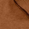thumbnail image 4 of Men's Cotton Knit Polo Sweater Fall Winter Casual Long Sleeve Heavyweight Collared Thermal Pullover Jumper Tops (M, Brown), 4 of 6
