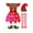 X01 Hot Pink, variant on Gelikeya Girls Christmas Dresses Size 4-5 Party Wear Kids School Performance Funny Clothes Soft Comfortable Christmas Santa Reindeer Outfits (X08 Red, 4-5 Years)