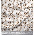 thumbnail image 1 of Soimoi Japan Crepe Satin Fabric Bell Floral Fabric Prints By Yard 42 Inch Wide, 1 of 1