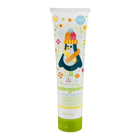 Babyganics Diaper Rash Cream, 4oz Tube
