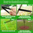 thumbnail image 4 of 3Pcs Tree Stake Kit Support for Leaning Young Tree Staking Anchor Kits with Straps Rope Sapling Tree Stake Support, 4 of 7