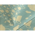 thumbnail image 4 of Ambesonne Kitchen Quilted Bedspread Set 3 Pcs, Tea Cup Teapot British, Queen Size, Pale Yellow Turquoise, 4 of 5