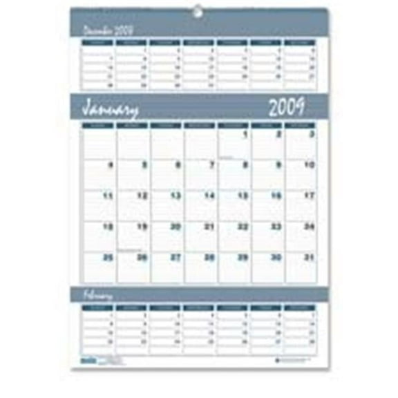 House of Doolittle  Wall Calendar- Wedgewood Blue/Grey - 15.50in.x22in.